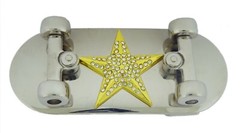 Skateboard Belt Buckles Skateboarders Skateboarding Skeleton Gold Silver Metal