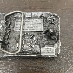 Fire Dept Men&rsquo;s Belt Buckle Western Cowboy Native American