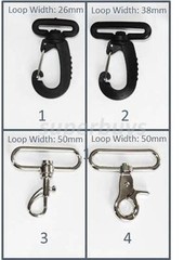 Heavy Duty Plastic/Metal Swivel Snap Hook – Clip Bag Belt Strap Cord Rope Buckle