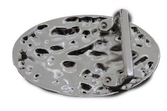 New Women Men Fashion Belt Buckle Silver Metal Bling Filigree Floral Bling Leaf