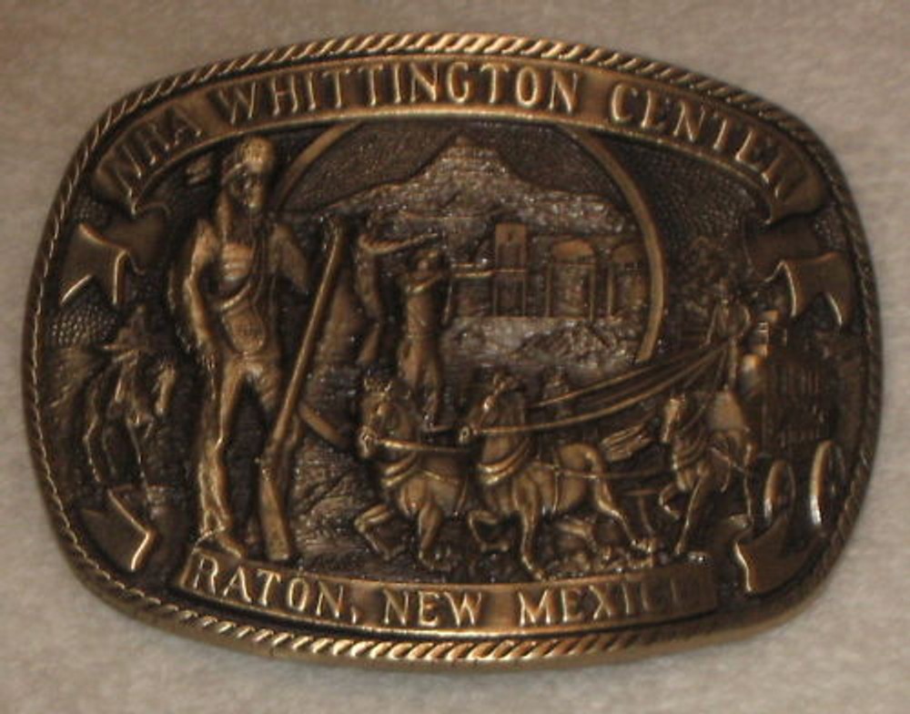 NRA WHITTINGTON CENTER RATON, MEXICO BELT BUCKLE
