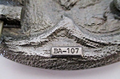 Buckles of America 3&Prime; INDIAN NICKEL BUFFALO COIN BELT BUCKLE BA-107 PEWTER AZ24