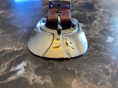 James Reid sterling .925 14k gold belt buckle set (Bishops Mitre) ✅