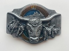 Rodeo Belt Buckle for Men American Cowboy Bull Buffalo Western Belt Buckles