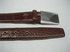 Sterling silver 925 buckle w/30 MM Genuine Alligator belt size 32 to 44 U.S.A.