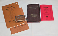 Kennecott Copper Mine LOT | *Vintage* Belt Buckle Train Operating Rules Contract