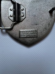 Vintage Dsquared2 big metal buckle Keeping Me Hot for Belt western Y2K