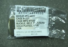 genuine US military issue gold plated belt buckle, trousers 1 1/8&Prime;