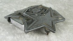 Skull Stars Belt Buckle Lighter Holder Bottle Opener Heavymetalbuckles