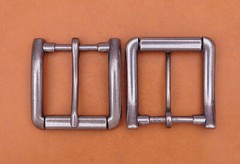 Antiqued Silver Single Prong Replacement Roller Belt Buckle Fits 40mm Belt Strap