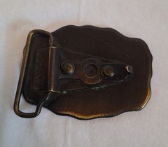 Vintage Oden Inc Personalized Solid Brass Belt Buckle Says « JOE »