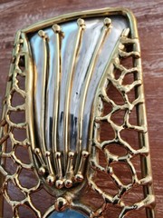 Belt buckle brass handmade Mexican exclusive, handmade