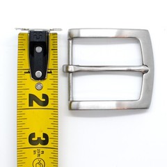 Stainless Steel Heel Bar Belt Buckle – Fits 1.5&Prime; (38mm) Belts – Hypoallergenic