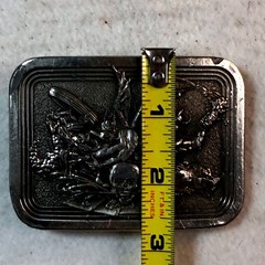 Vintage Baron Buckles Gargoyle Skull Belt Buckle Made USA Gothic Fantasy Biker