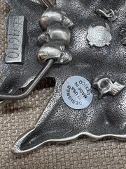 Skull & Cross Belt Buckle # 4640 Great American Products Texas Skulls