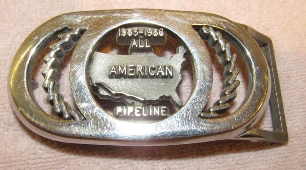 1986 All American Pipeline Company Belt Buckle – Vintage