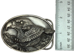 Vintage SISKIYOU Belt Co. 1988 Double Eagle Buckle USA Made