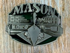 MASON Masonry Brick Laying Construction Work Tools Job Series Belt Buckle