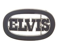 Elvis Presley Belt Buckle & Chopper Necklace Pendant King of Rock Roll Music New