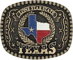 Montana Silversmiths Belt Buckle Lonestar Heritage Attitude A955