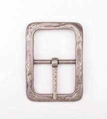 Retro Two-tone Solid Heavy Duty Center Bar Pin Belt Buckle For 40MM Leather Belt