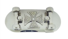 Skateboard Belt Buckles Skateboarders Skateboarding Skeleton Gold Silver Metal
