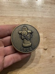 Pacer Vintage Belt Buckle Firefighter 🔥 Fire Hydrant METAL Collector Patina