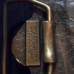 Iowa Firefighters Memorial Belt Buckle Brass Limited Edition Serial No. 842