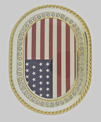 American Flag Belt Buckle United States America Gold Metal New Men Women Western