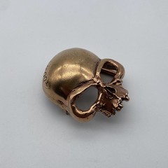 Copper Casted Skull Buckle Handmade Leather Belt DIY Fastener Buckle