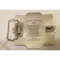 Vintage 93 Harley Davidson The Western Spirit Belt Buckle Pewter Southwestern
