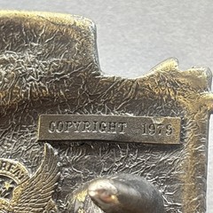 The Great American Buckle Co. Caboose Train Belt Buckle USA Chicago 1979