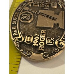 Vintage B&B Super Drug 30 Years Williston ND Belt Buckle 1967-1997 Pharmacy