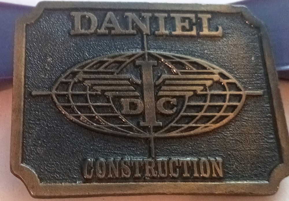 Daniel Construction Promo Belt Buckle