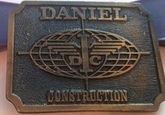 Daniel Construction Promo Belt Buckle