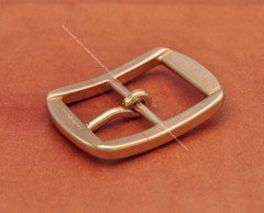 Real Solid Brass Center Bar Tongue Pin DIY Leather Belt Buckle Fits 39mm Strap