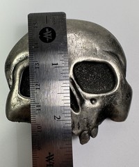 Vintage 1976 Skull Head Belt Buckle Great American Buckle Company