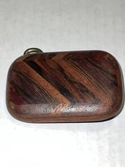 Vintage Wood and Brass Belt Buckle