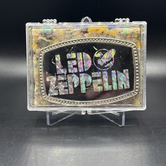 Vintage 1970s Led Zeppelin Belt Buckle Pacifica Holographic Prism Swan Song Logo