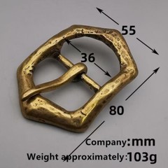 Pure copper belt buckle, men&rsquo;s retro belt buckle, brass accessories, durable