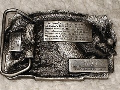 Vintage Gold Rush of 1849 Ames Tools 1985 Siskiyou Buckle Co. Ltd Ed. Pewter