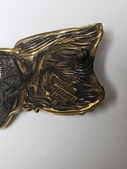 Karmpa Valkyrie Brass Belt Buckle- Viking Ukraine Metal Art Cast