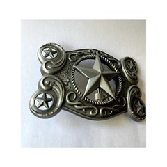Silver Star Western Country Belt Buckle Unisex