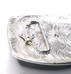 Rooster Western Cowboy Belt Buckle Hebilla Vaquero Rodeo Gallo Del Cielo, Silver