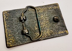 Vintage My Cold Dead Fingers Belt Buckle – 2nd Amendment Gun Rights Brass Tone