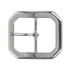 1 5/8&Prime; (40 mm) Nickel Free Center Bar Single Prong Octagon Belt Buckle