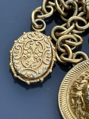 Andrew Spingarn Belt/necklace lion head RARE Wow