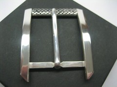 STERLING SILVER 925 BUCKLE AVAILABLE FOR 1&Prime; 1-1/8&Prime; 1-1/4&Prime; 1-3/8&Prime; 1-1/2&Prime; BELTS