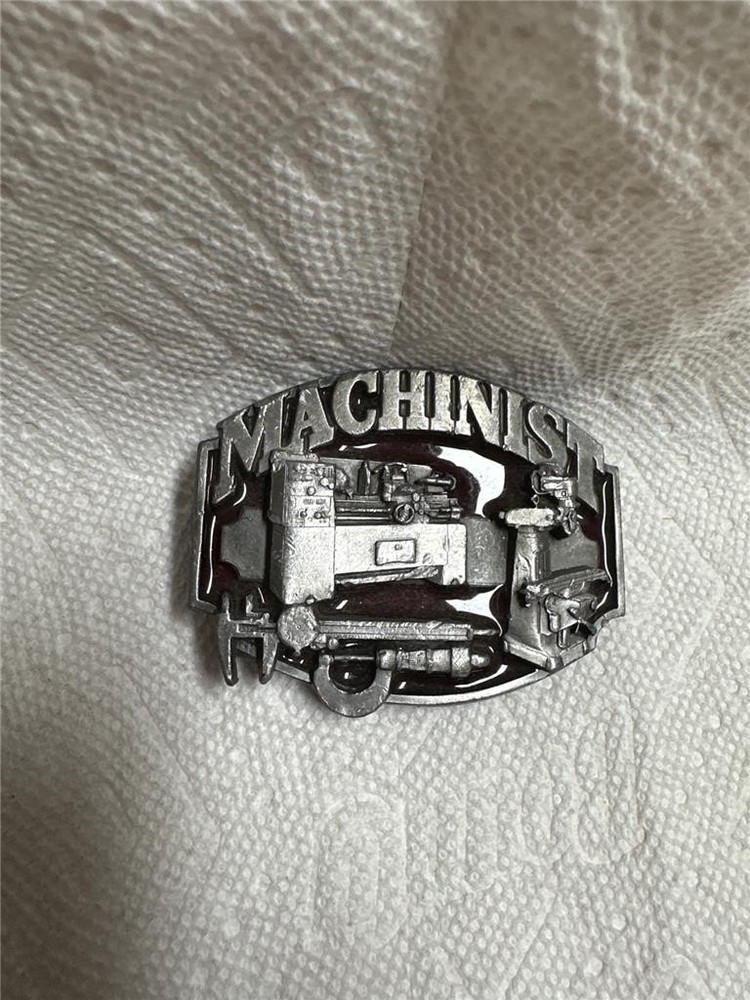 Vintage 1987 Siskiyou Machinist Belt Buckle