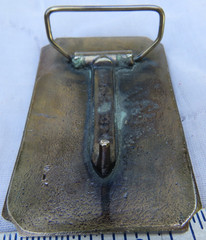 Vintage Solid Brass Western Belt Buckle Wells Fargo and Company 3 1/2&Prime; x 2 1/2&Prime;